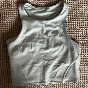 Lululemon x Orangetheory Light Blue Cropped Tank Top